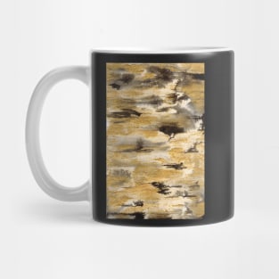 Black Ink and Golden Glitter Mug